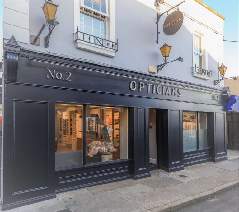 shop front Gill opticians scaled 1 768x682